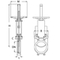 Robinet à guillotine Modèle pour silo Série: XC Type: 5408 Fonte Volant Type entre-brides